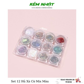 Set 12 Xà Cừ nail Hàn Quốc
