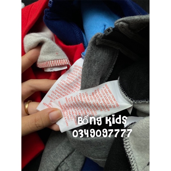 Bộ Nỉ Kéo Khoá Hoodie Bé Trai Njk3
