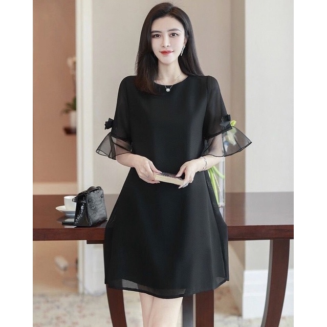 [Ảnh thật]🍒Đầm suông form A S.MLXL