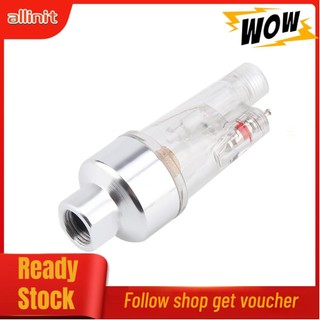Allinit Hose Paint Fittings Airbrush Mini Air Filter Moisture Water Trap 1/8" Tool