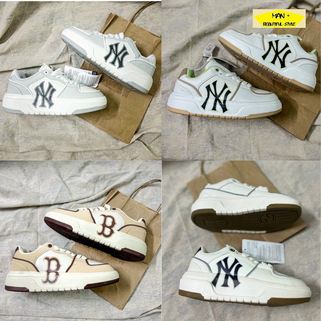 Giày thể thao nam nữ MLB Chunky Liner 2022 đủ 4 màu đế tăng chiều cao, bản cao cấp chất liệu da in 3D, full phụ kiện