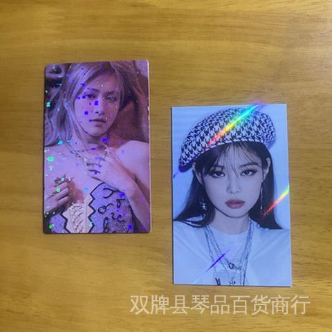 Thẻ Ảnh Laser Lấp Lánh Phiên Bản Đầu Tiên Của Park Chae Young Kim Ji-soo Chính Hãng BLACKPINK