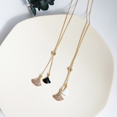 Vòng cổ Mặt Hình Vỏ Sò Đính Đá Thời Trang Cho Nữ