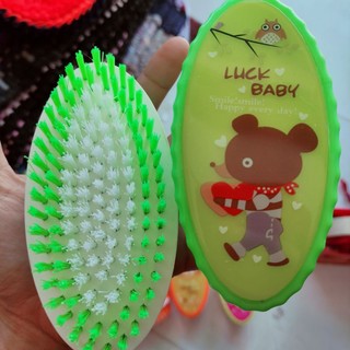 Bàn chải cước dày giặt đồ oval luckbaby