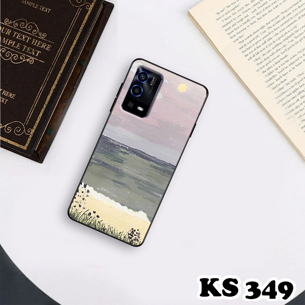 Ốp lưng Oppo A55 - Oppo A55 5G - Oppo A55s - Ốp in hình Cánh đồng hoa - Chất liệu TPU siêu bền