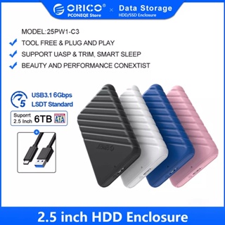 Box HDD 2.5 USB 3.1Gen 1 Type C Orico 25PW1 hàng chính hãng Orico nhận ổ đến 6TB
