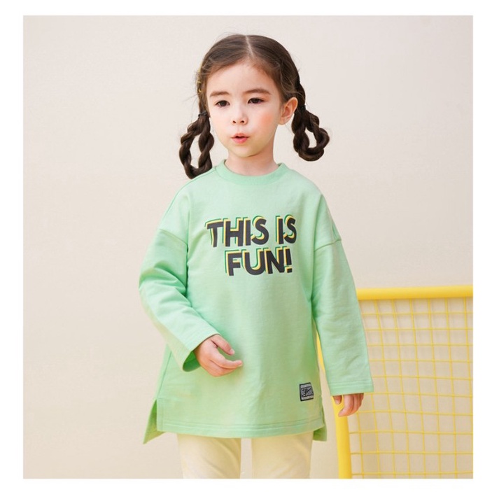 Áo váy nỉ da cá This is fun bé gái Jelis. HA2843
