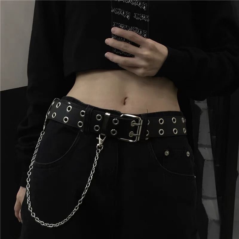 Thắt lưng Da 2 lỗ ( kèm xích )