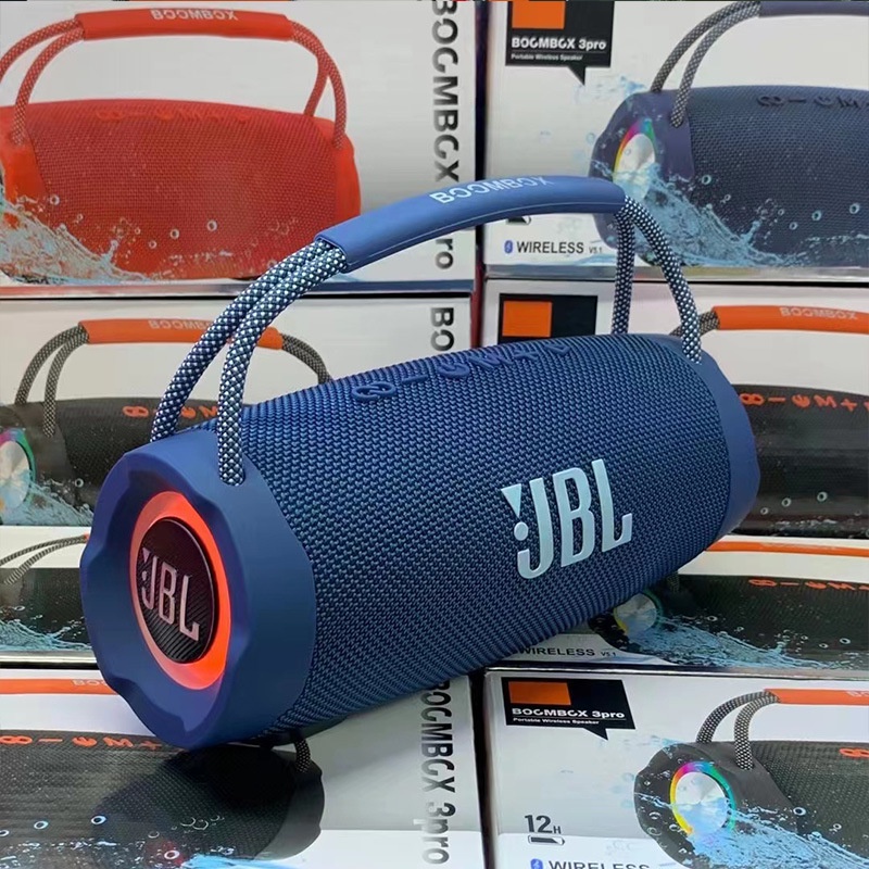 Loa Bluetooth Bombox 3 Pro đèn leb bass mạnh âm thanh lớn Pin tới 6h - Kết nối nhiều loa cùng lúc BH 1-1 | BigBuy360 - bigbuy360.vn