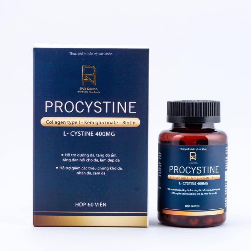 Chính Hãng Viên uống giảm mụn trắng da Procystine 60 viên