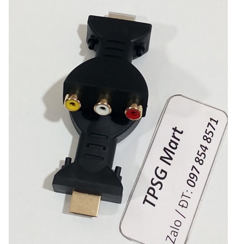 Đầu HDMI ra  3 AV  / Cáp HDMI ra 3 AV : 1.5m