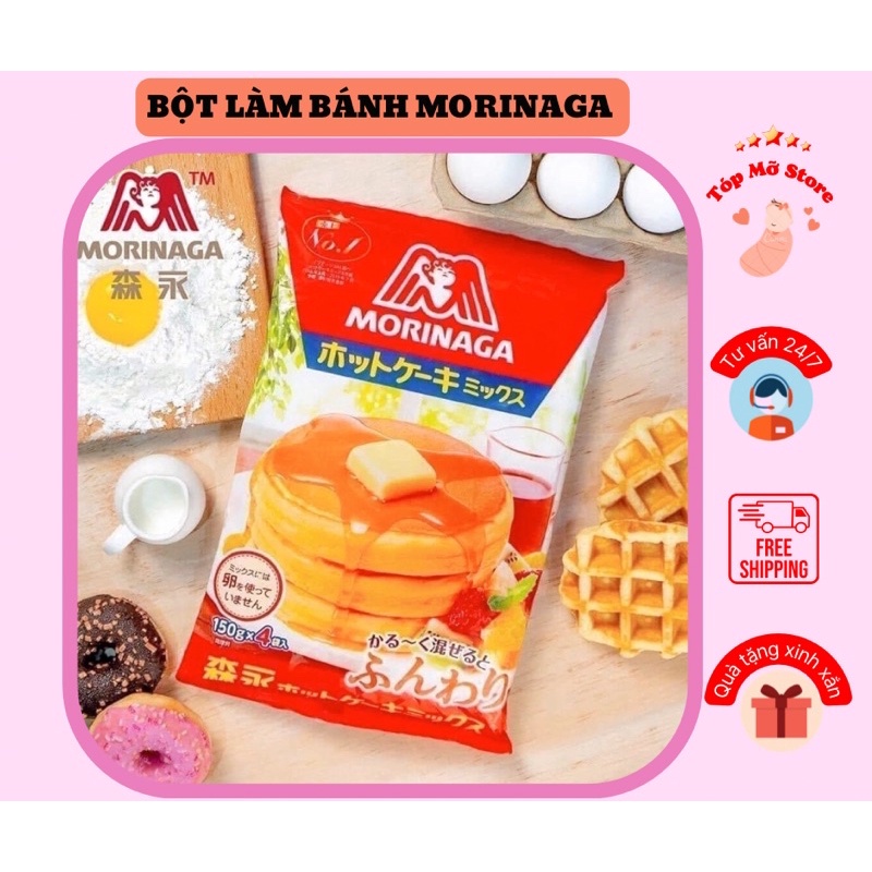Bột Làm Bánh Pancake, Mufin, Bông Lan, HotCake Morinaga 600gr
