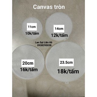Canvas tròn nẹp túi xách