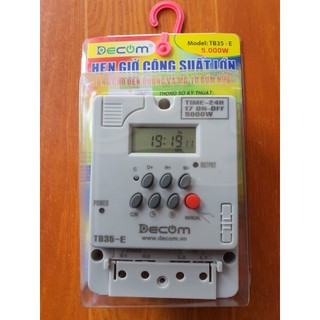 Timer hẹn giờ điện tử tắt bật tự động DECOM