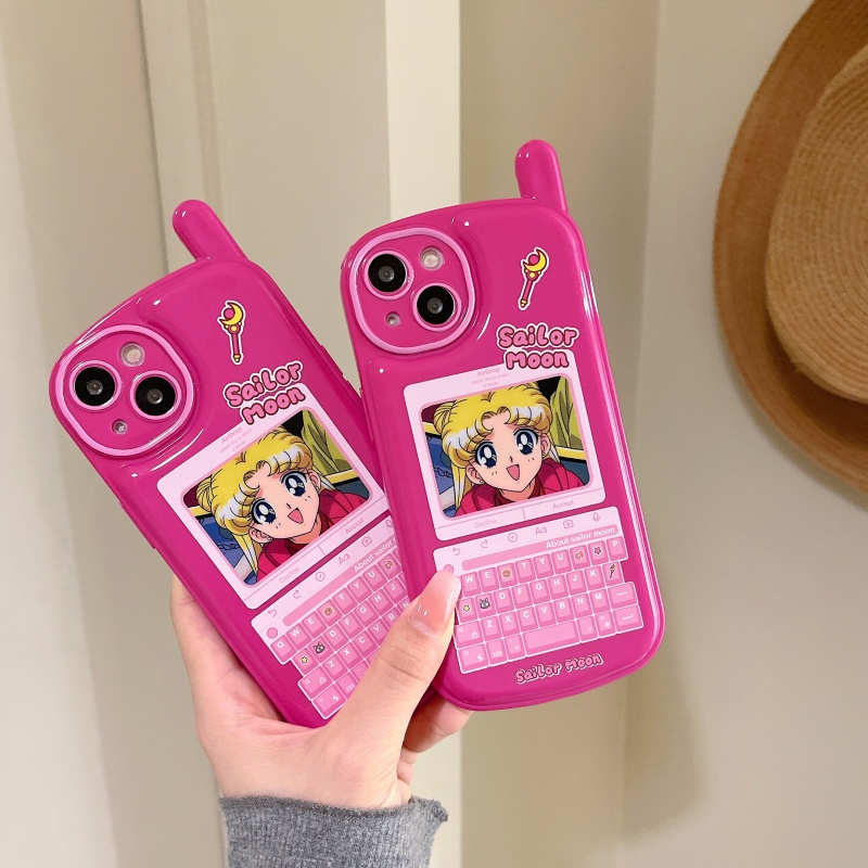 Ốp Điện Thoại Chống Rơi Họa Tiết Thủy Thủ Mặt Trăng Cho iPhone 14 13 12 11 Pro Max Plus X XR XS Max