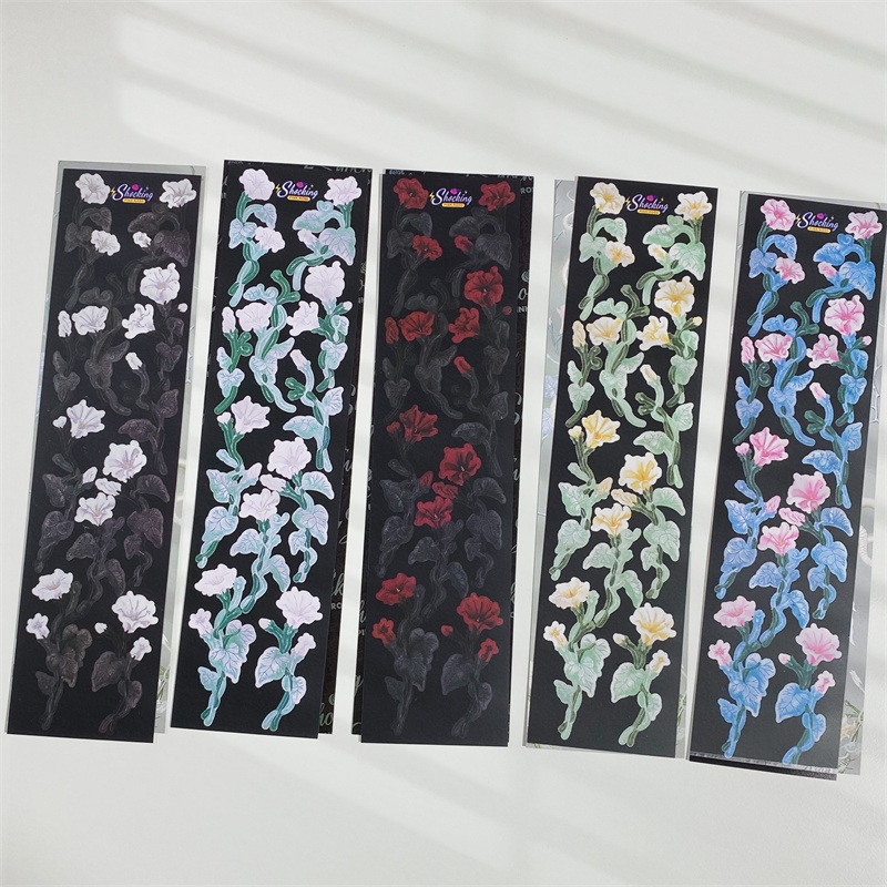 Miếng Dán Trang Trí Lều Hình goo chuck / Hoa / Mặt Trăng Màu Tối DIY