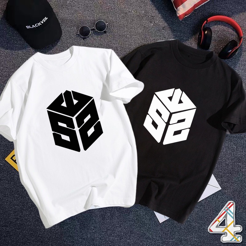 BST 50 - Áo thun nam nữ form rộng vải dày mịn logo cá tính cách điệu