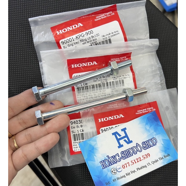 Bộ ốc treo máy wave alpha , wave zx chính hãng honda