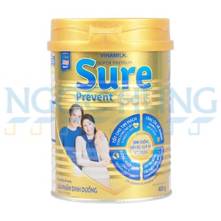 Sữa bột Vinamilk Sure Prevent Gold dinh dưỡng người lớn tuổi - lon 400g