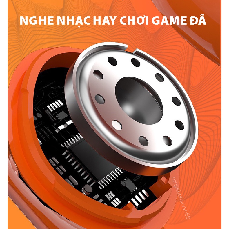 Tai Nghe Không Dây YX-06 Kết Nối Pin trâu Bluetooth 5.3 Kèm Mic Trong Suốt Phong Cách Thể Thao YX06 bảo hành 1 năm