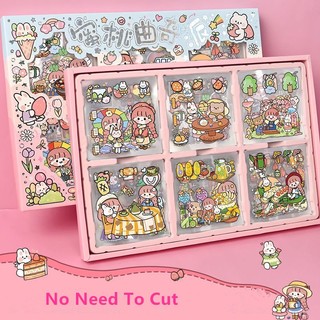 Sticker cute 200 tấm Hộp sticker 100 tấm Sticker decor Hình dán cute sticker dễ thương Sticker dán điện thoại Sitker trang trí sổ tay sticker dán mũ bảo hiểm