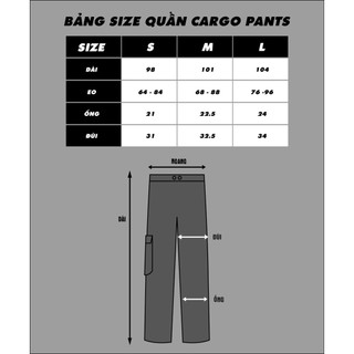 Degrey Cargo Pants Black - DCPB