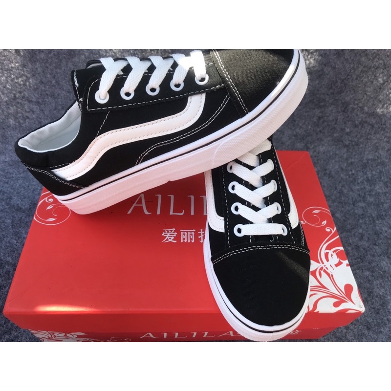 Giaydepthaovy.99 GIÀY 𝐕𝐀𝐍𝐒 OLD SKOOL MÀU ĐEN  vệt trắng Giày neaker nam nữ
