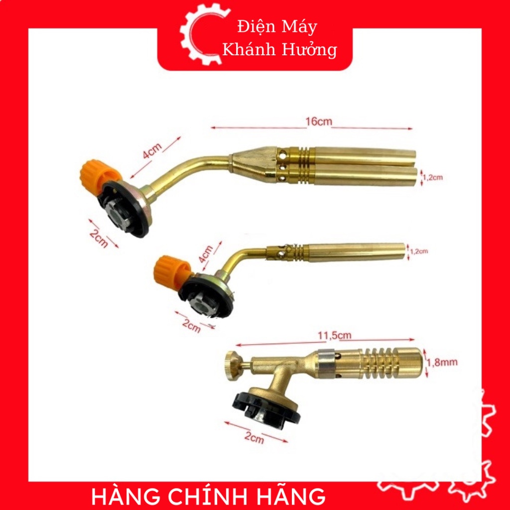 Đầu Khò Ga Mini, Đèn Khò Gas Mini Ống Đôi Và Đơn Chất Liệu: Đồng + Kim Loại Bền Cao Cấp