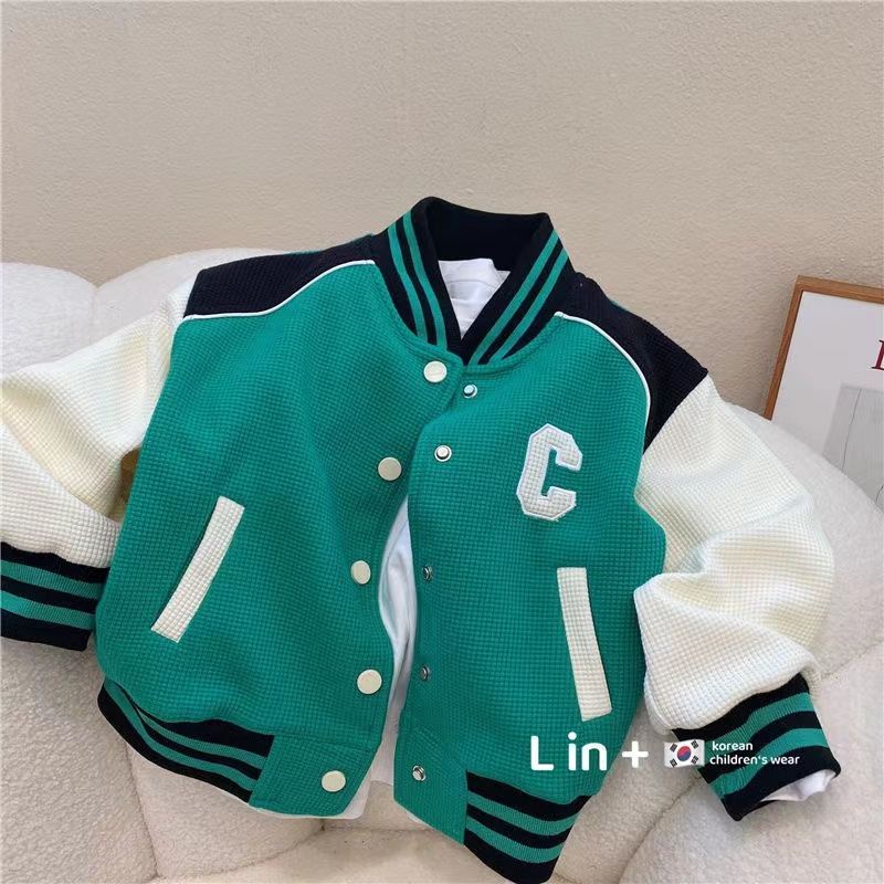 Áo Khoác Bóng Chày Phong Cách Hàn Quốc Thời Trang Xuân Thu Mới 2022 Dành Cho Bé Trai Gái