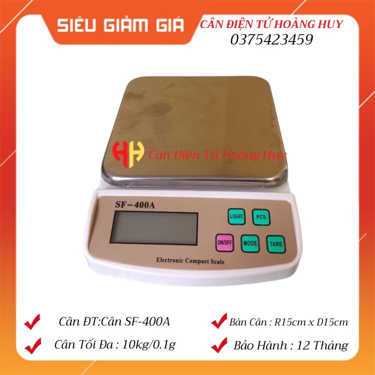 Cân tiểu ly nhà bếp SF-400A màn hình LED xanh