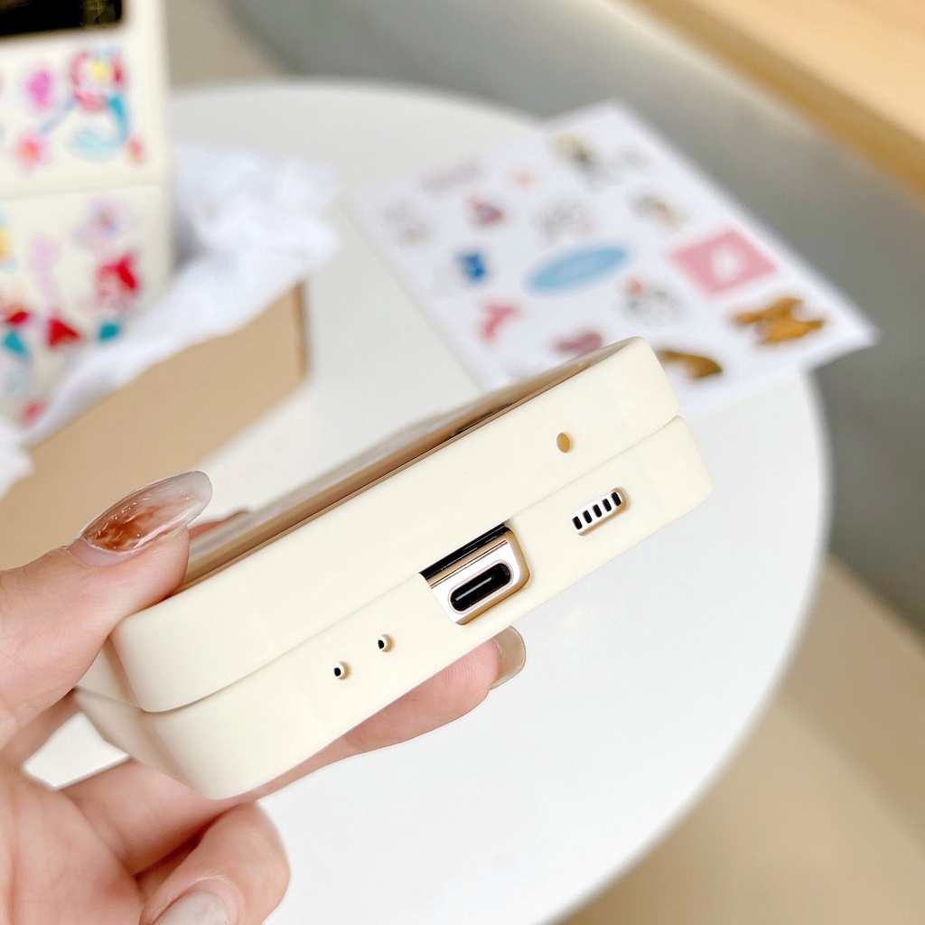 Bao Da Điện Thoại Nắp Gập Chống Sốc In Họa Tiết graffiti Dễ Thương Dành Cho Samsung z Flip 4 z Flip 4