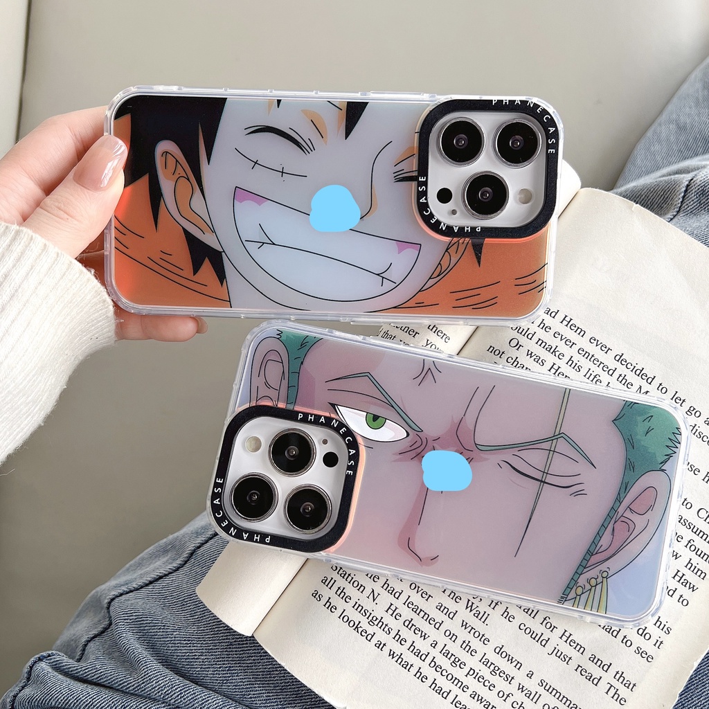 Ốp Điện Thoại Chống Sốc Họa Tiết Hoạt Hình Màu Laser Cho iPhone 14 / 13 / 12 / 11
