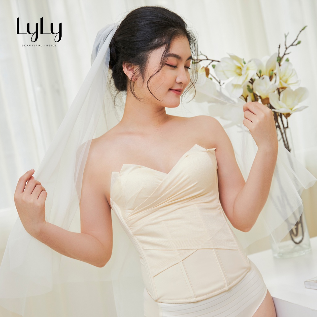 Áo Corset voan Lyly AL208 áo lót ren định hình ngực thiết kế quyến rũ cho thân hình thon gọn