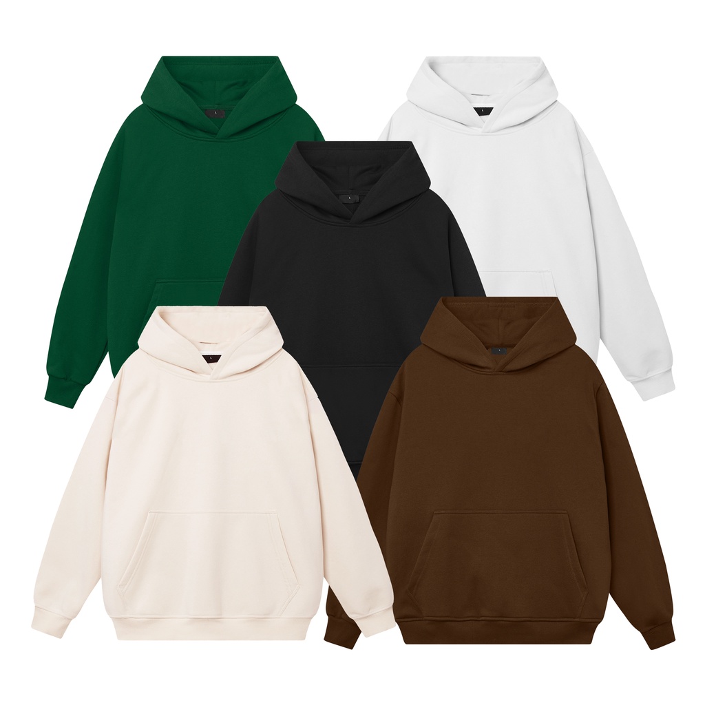 8. Áo Hoodie GREEND set 5 color basic HD008