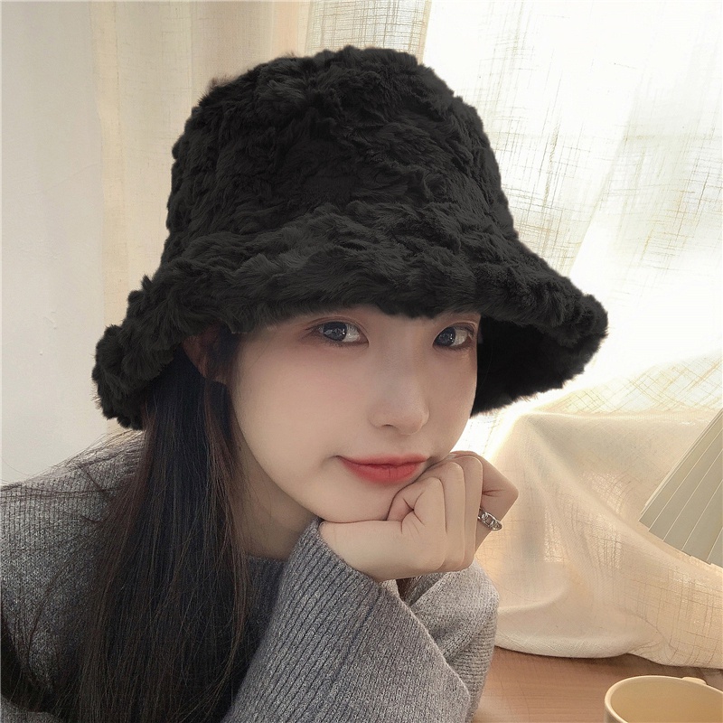 Nón Tai Bèo Phủ Lông Thời Trang Giữ Ấm Mùa Đông Cho Nữ