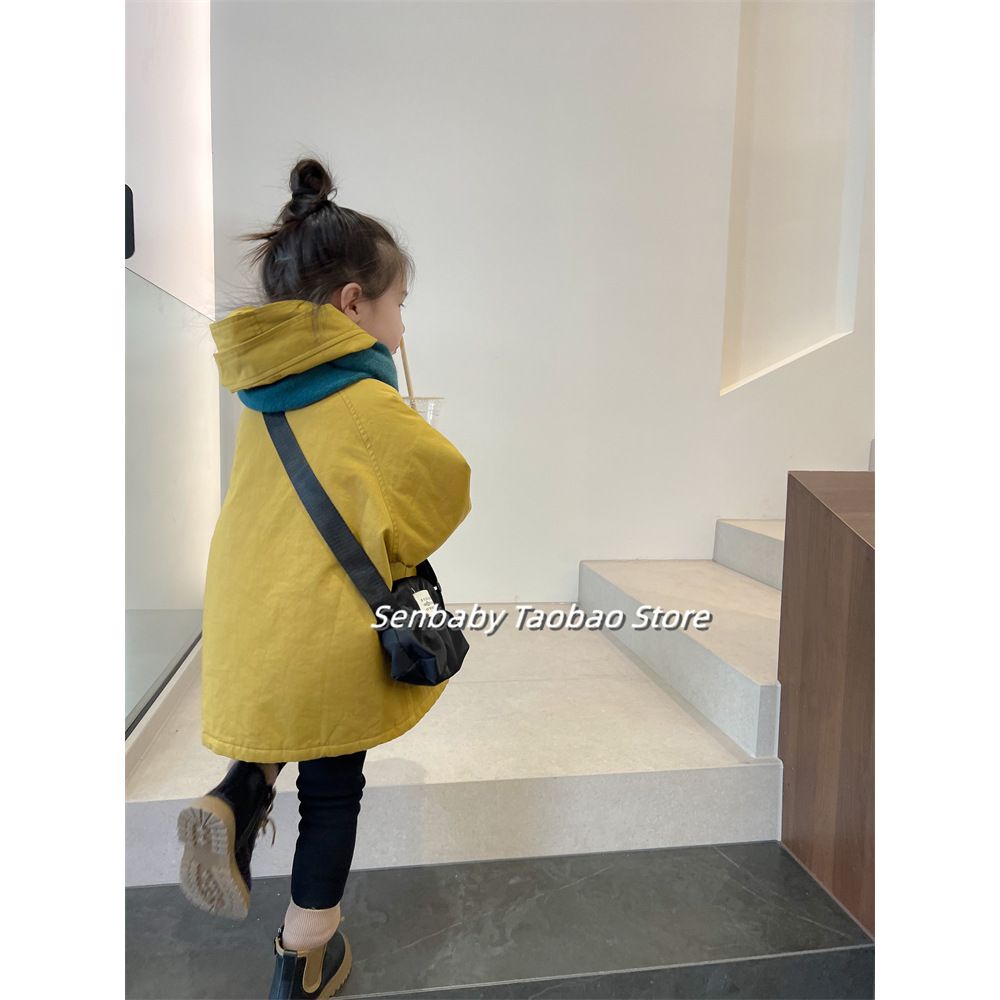 Áo Khoác Gió Mùa Đông Chần Bông Phong Cách Phương Tây Mới 2022 Giữ Ấm Mùa Đông Cho Bé Gái I9HS