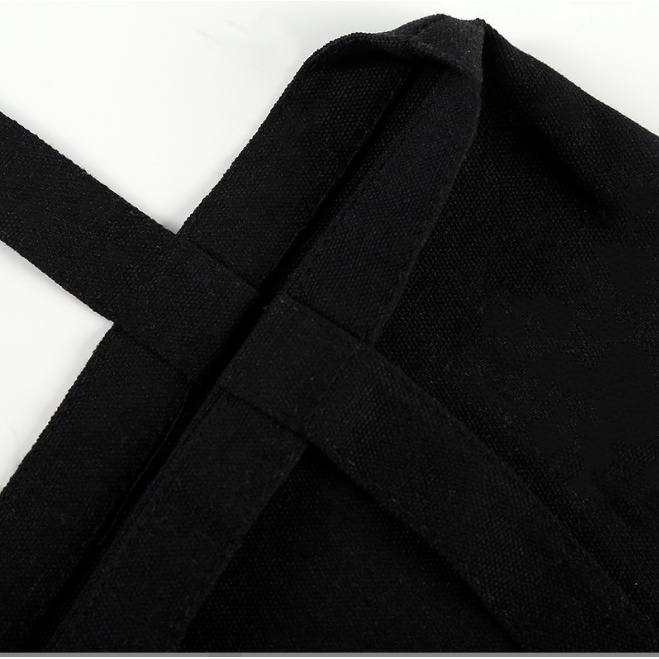 Túi Vải màu đen dây quai xách cầm tay đeo vai phù hợp học sinh Trương Gia Túi Vải - Túi Canvas