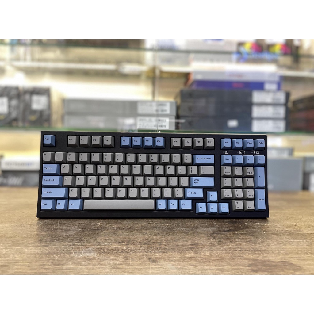 Bàn Phím Cơ Leopold FC980M PD BT Blue Grey Bluetooth - Hàng chính hãng