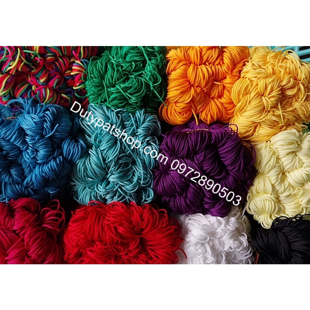 20met Dây dù 1mm sợi tròn mềm mịn - có 12 màu