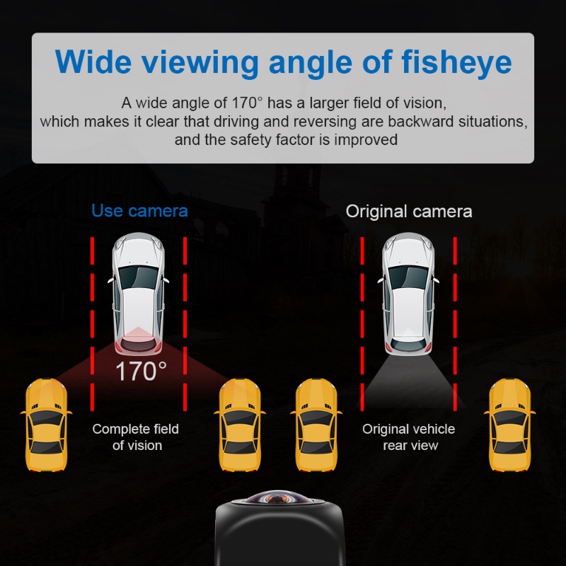 Camera Chiếu Hậu CCD 1080P HD Chống Thấm Nước Có Tầm Nhìn Đêm Màu Sắc Đa Dạng Dành Cho Ô