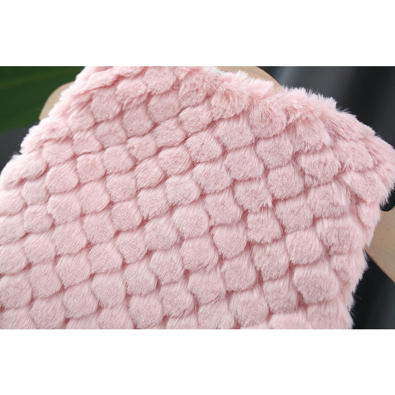 Áo Khoác Lông Dày Màu Trơn Đính Nơ Thời Trang Mùa Đông Mới Cho Bé Gái 0-3 Tuổi