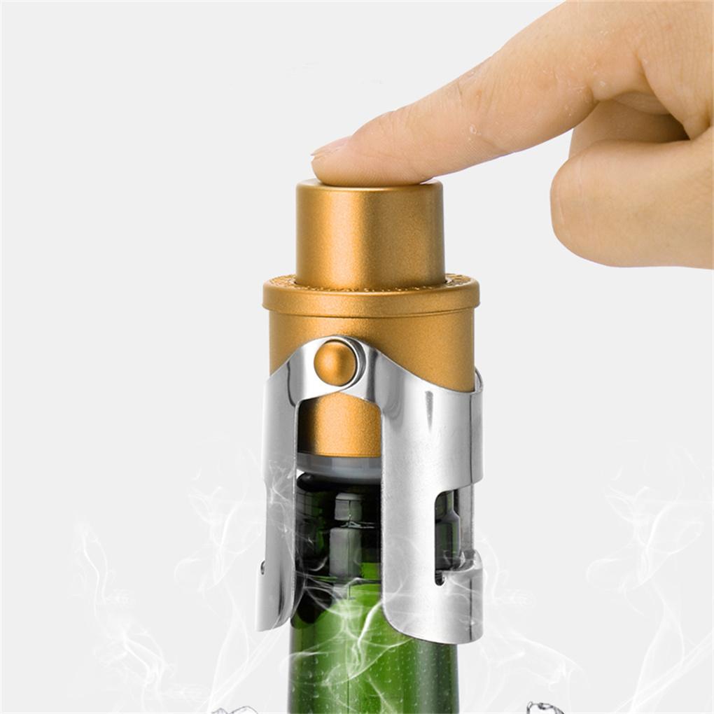 1 / 2 / 3 / 5 Nút Đậy Chai Rượu Vang Bằng Thép Không Gỉ Silicone
