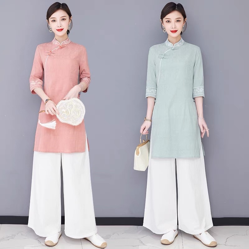 Áo dài cách tân sườn xám kiểu cổ trang trung hoa trung quốc hán phục