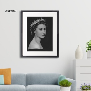 Tranh treo tường họa tiết nữ hoàng elizabeth phong cách retro - ảnh sản phẩm 7