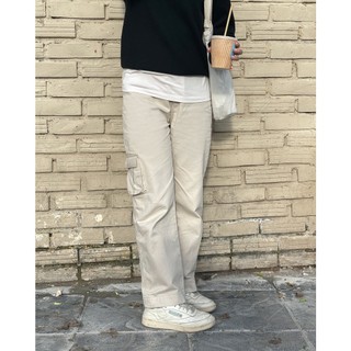 Quần Kaki túi hộp ống suông dài Cargo pants