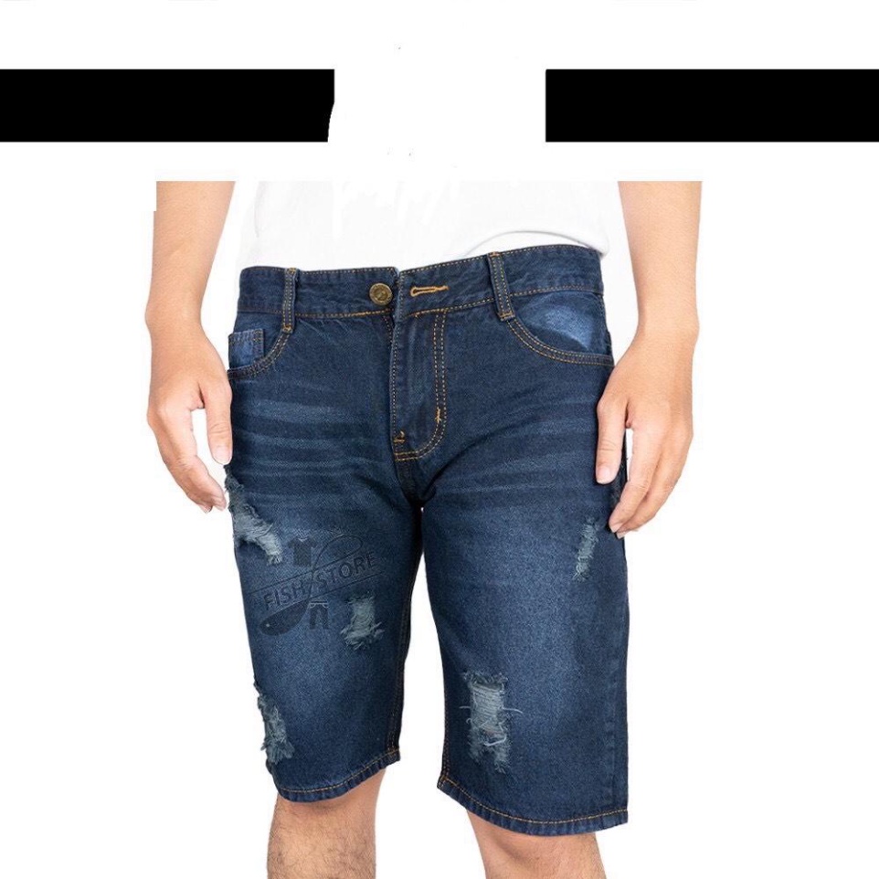 Quần short jean nam pabako  + rách, trơn , xước + size 28-36 !!