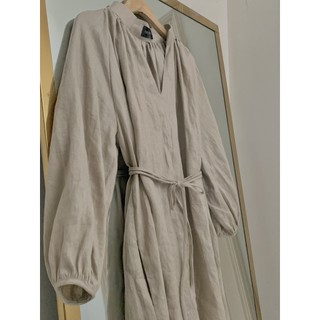 Đầm oversize dây buộc eo linen cao cấp - phoebestudio