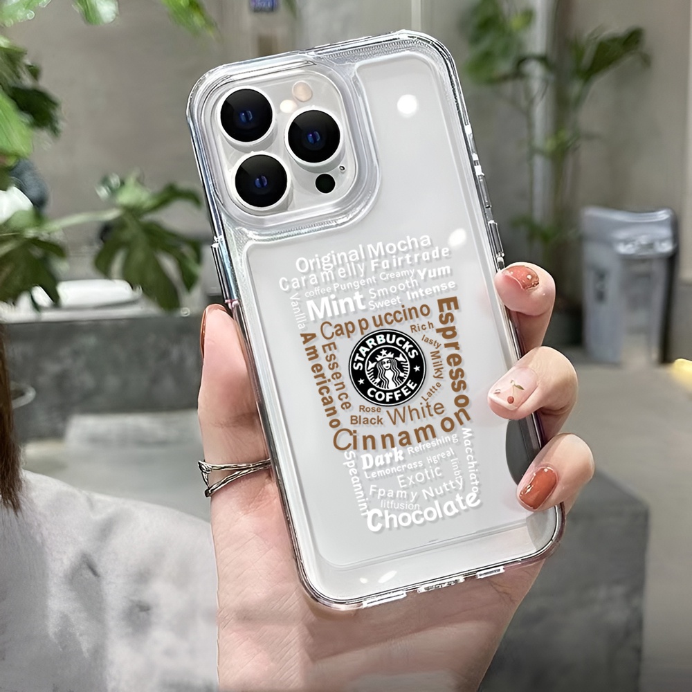 Ốp Điện Thoại Trong Suốt In Hình Cà Phê Cho iphone 14 Pro Max 14 Plus 13 11 12 7Plus X XR XS Max 8 7
