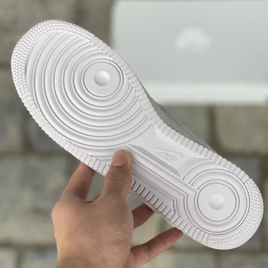 Giày Nam Nữ Đẹp Giá Rẻ Ulzzang Đế Bánh Mì, Giày Nike Air Force 1 Cổ Thấp AF1 Trắng Đi Học Đi Chơi G185 Alice.Sneaker