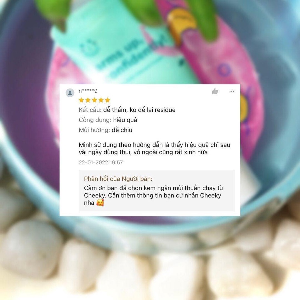 Kem ngăn mùi vùng da dưới cánh tay thuần chay Cheeky  Arms Up
